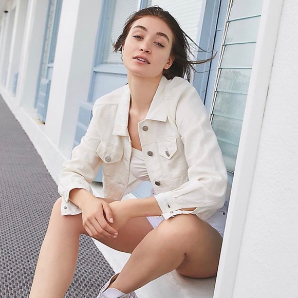 Ivory BDG Urban Outfitters Denim Jacket - Picture 5 of 5